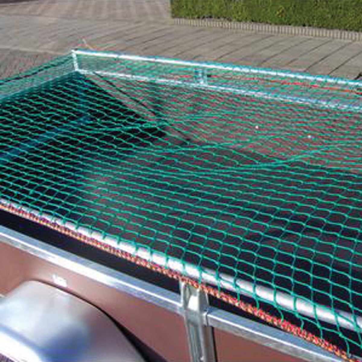 Carpoint aanhangernet – aanhangwagennet - 250x350cm twisted - gemakkelijk te spannen met 4mm elastische rand