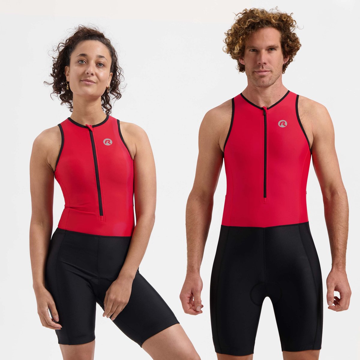 Rogelli florida trisuit heren en dames - mouwloos - zwart rood - xl