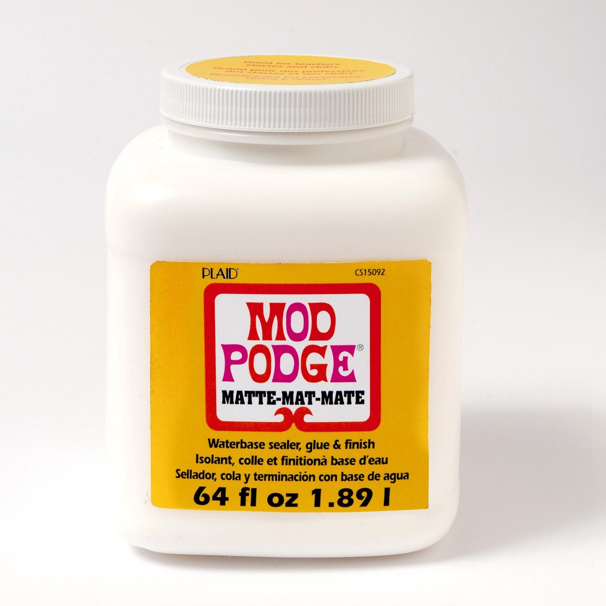 Mod podge mat - lijm vernis en sealer in één - 1,89 l