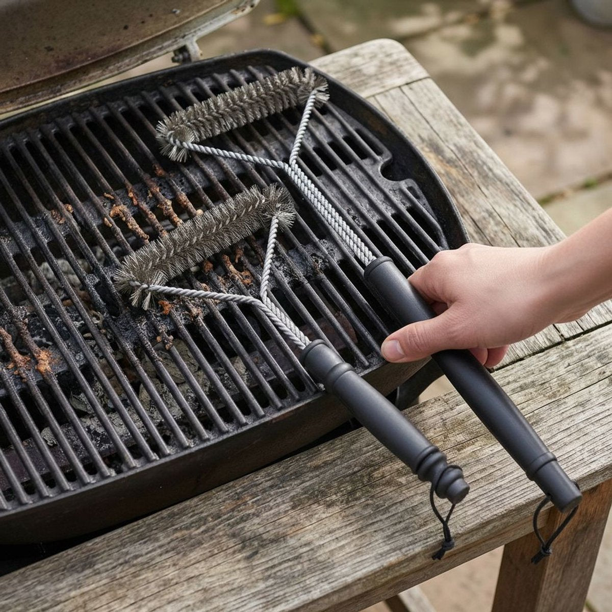 Alpina bbq grill brush 2pcs set