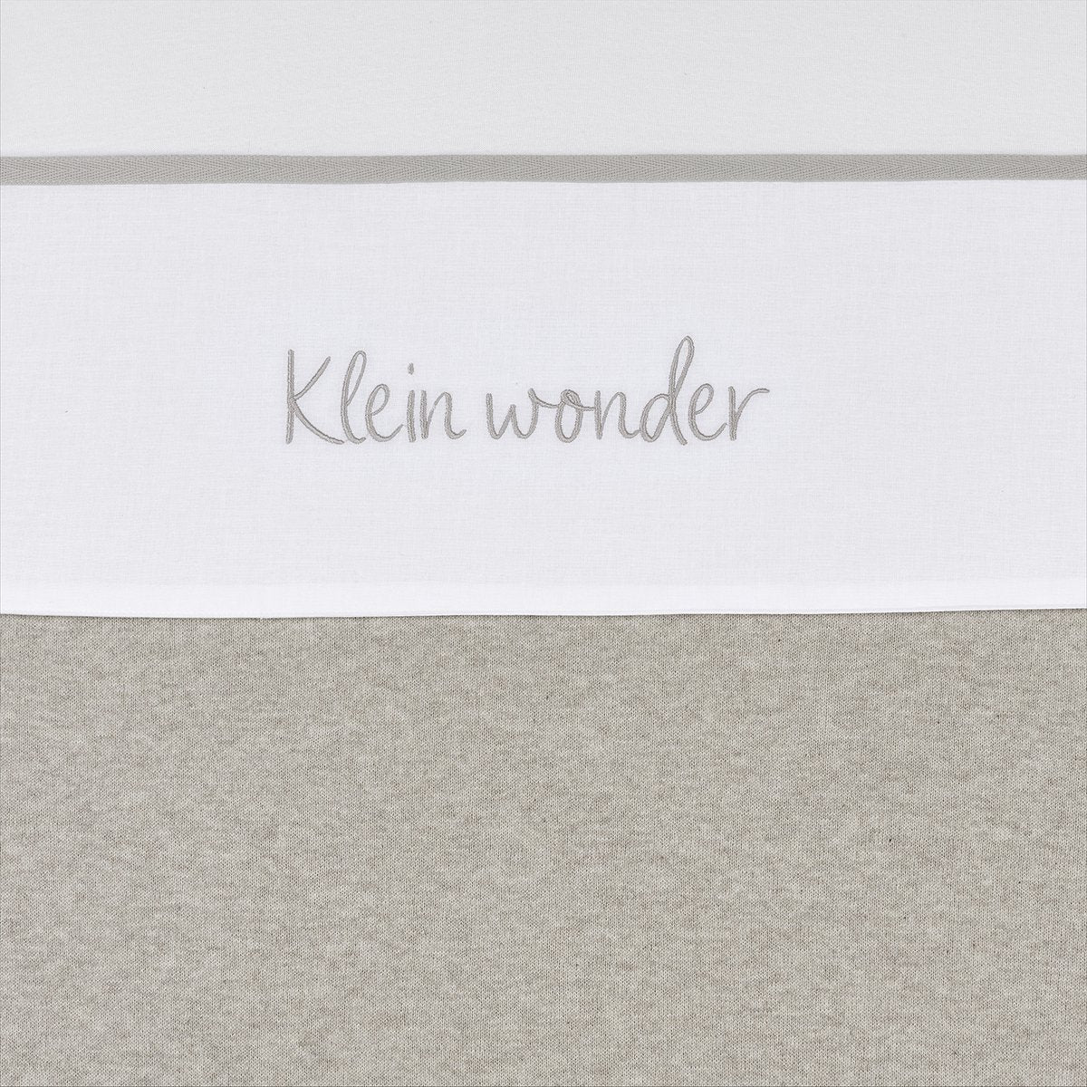 Meyco baby klein wonder ledikant laken - greige - 100x150cm - 0.3 tog
