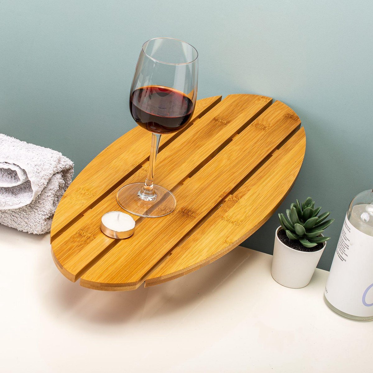 Kikkerland surfboard badplank - bijzet tafeltje badkuip - spa - moederdag cadeau