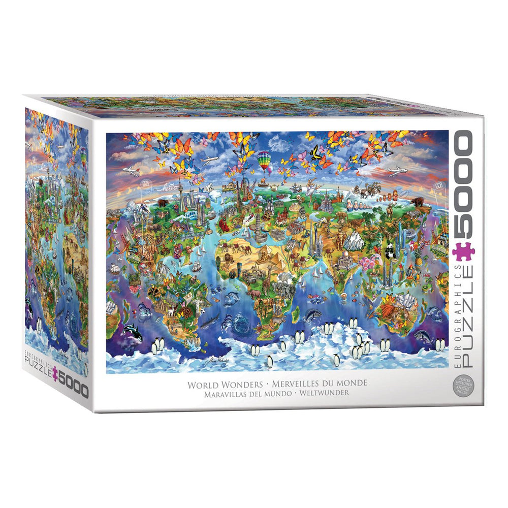 Eurographics - wereldwonderen [world wonders] - maria rabinky - 5000 stukjes 101,5×152,5cm (b×h) - legpuzzel