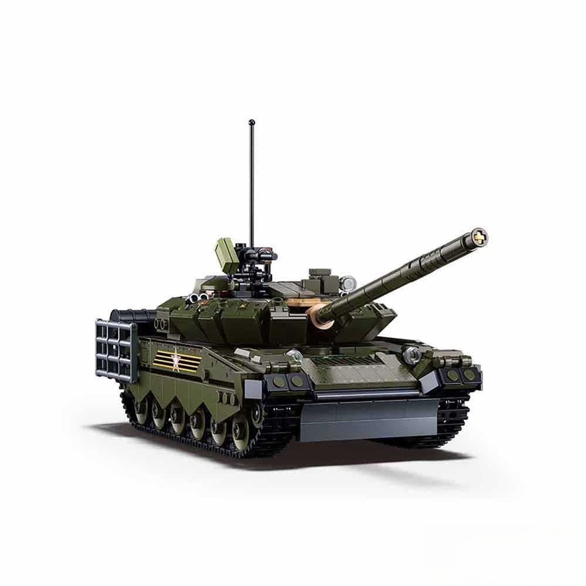 Sluban modelbricks t‑80bvms tank bouwspeelgoed - constructiespeelgoed modelbouw - bouwdoos met 798 bouwstenen - m38-b1178 - vanaf 10 jaar
