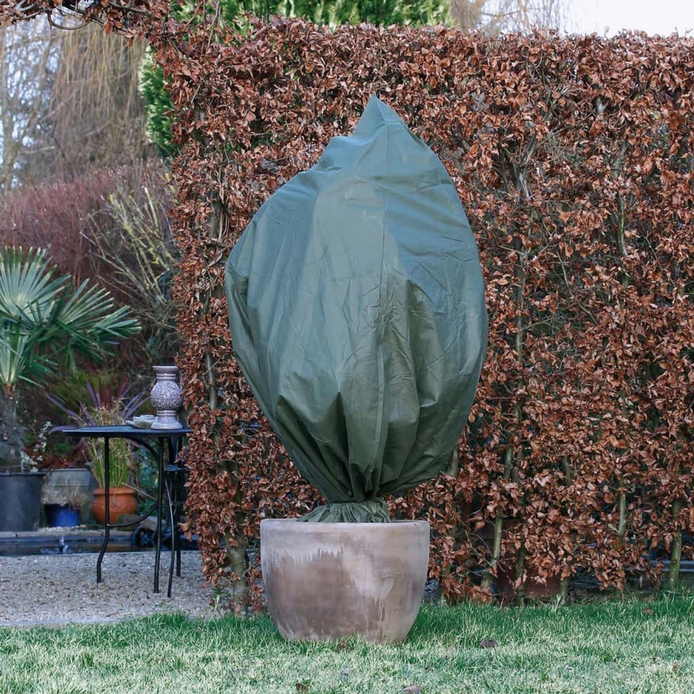 Nature - winterhoes - h150 x ø100cm - groen - afdekhoes - met aantrekkoord