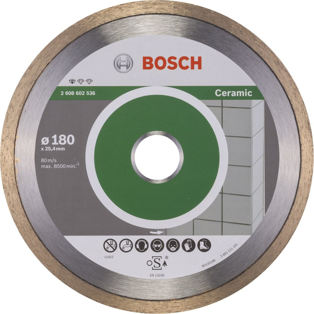 Bosch - diamantdoorslijpschijf standard for ceramic 180 x 25,40 x 1,6 x 7 mm