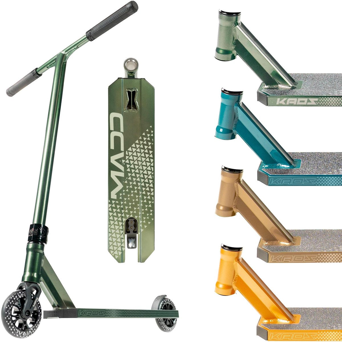 Madd gear stuntstep - viral kaos ash brown - stuurhoogte 86 cm - vanaf 10 jaar - 110mm wielen