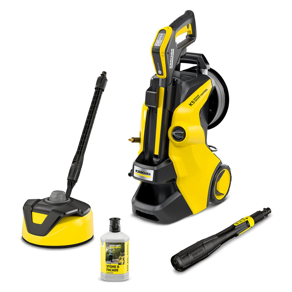 Kärcher k 5 premium power control flex home hogedrukreiniger - 145 bar - 500 l u - 40 m² u - terrasreiniger t 5 - slanghaspel - geschikt voor oa. auto - terras - fietsen - motoren - tuinset en gebieden rondom huis