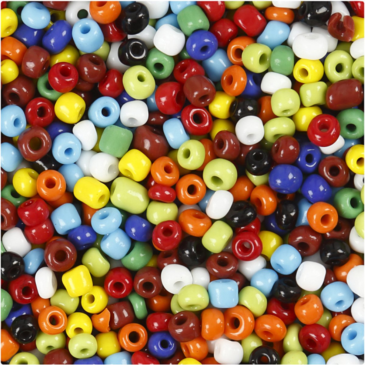 Creativ Company rocaille beads, assorted colours, 130 grams
