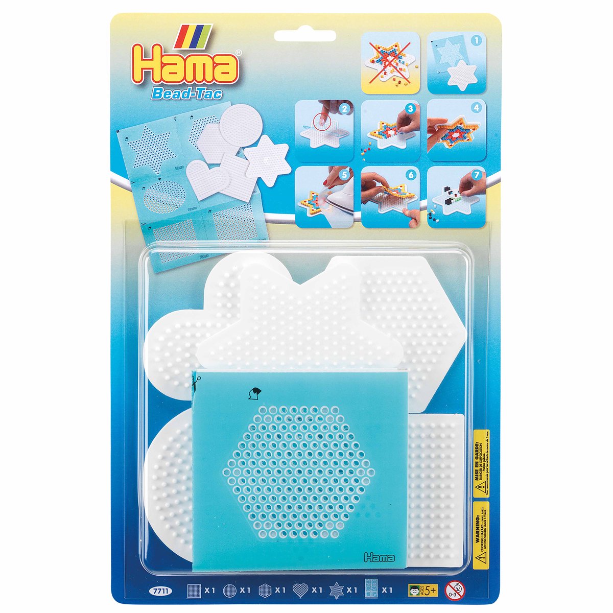 Hama Midi Bead-Tac Ironing Bead Boards, 5 pcs.