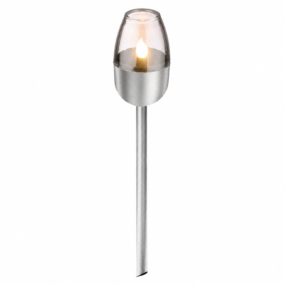 Grundig solar tuinverlichting op zonne-energie – tuinlamp met vlameffect – buitenverlichting ip44 – 6-8 uur brandduur – ø6 x 38,5 cm