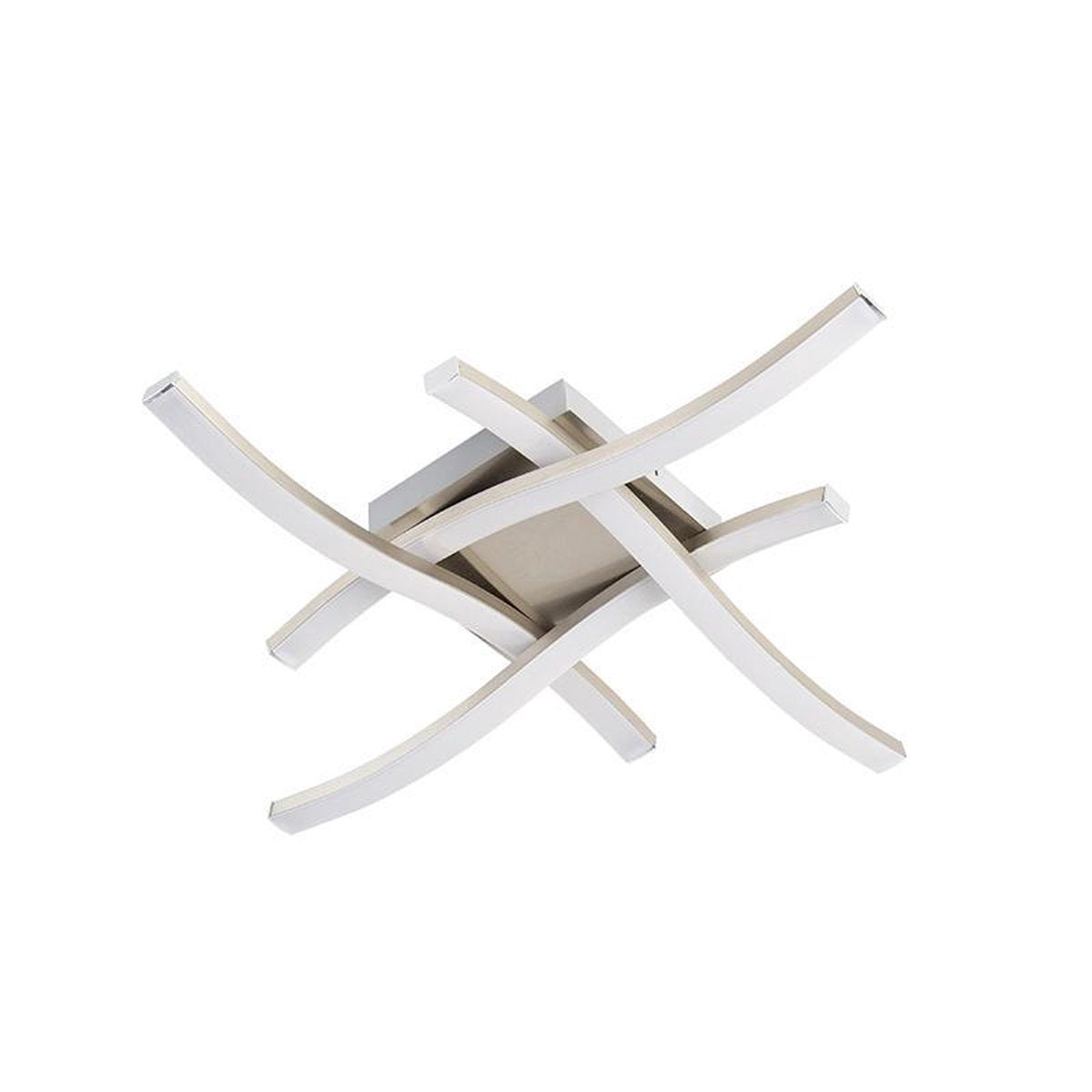 Rl live your light reality route - plafondlamp - nikkel mat - incl. 4x smd 5 w - plafondbevestiging - niet dimbaar