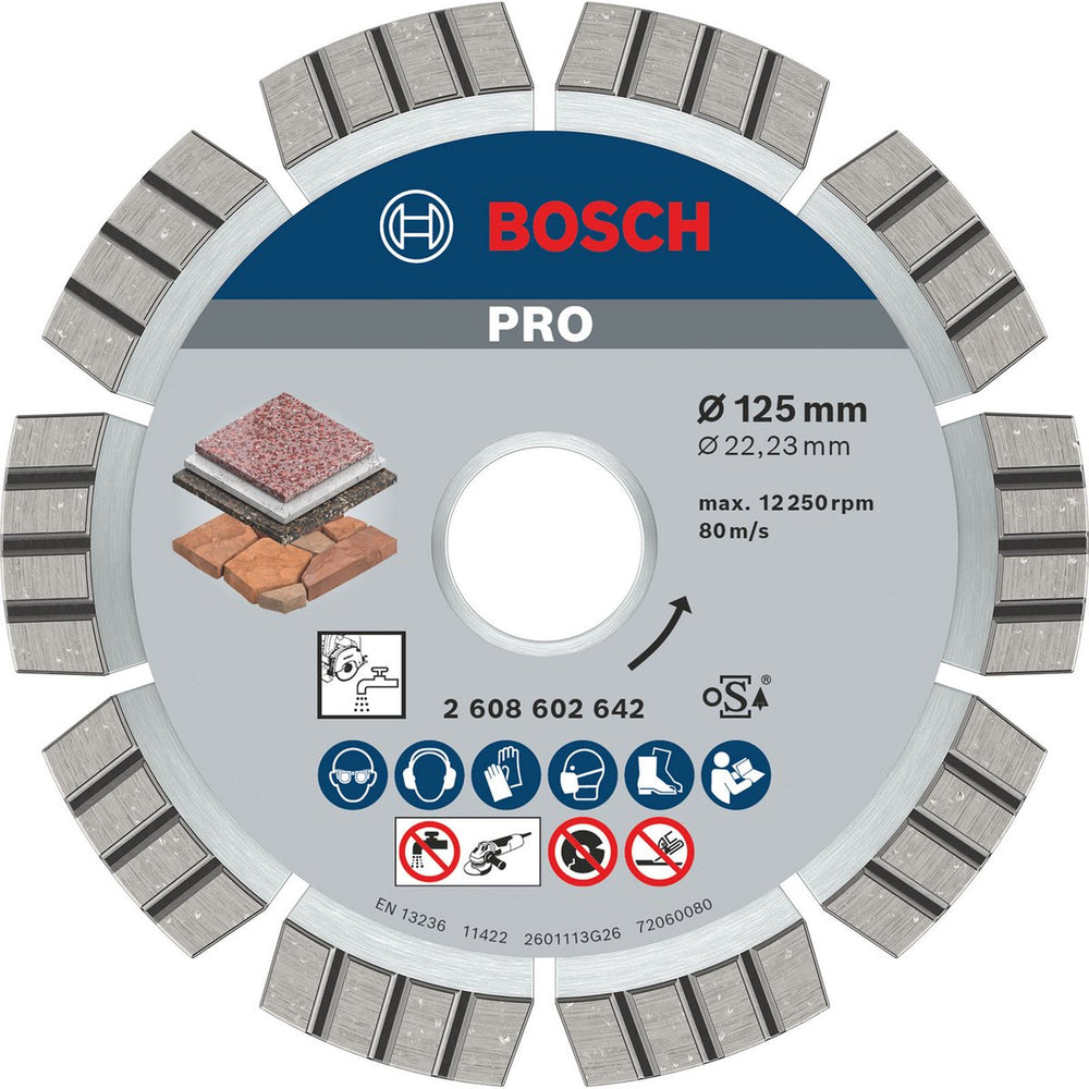 Bosch diamantschijf best stone 125 22,23