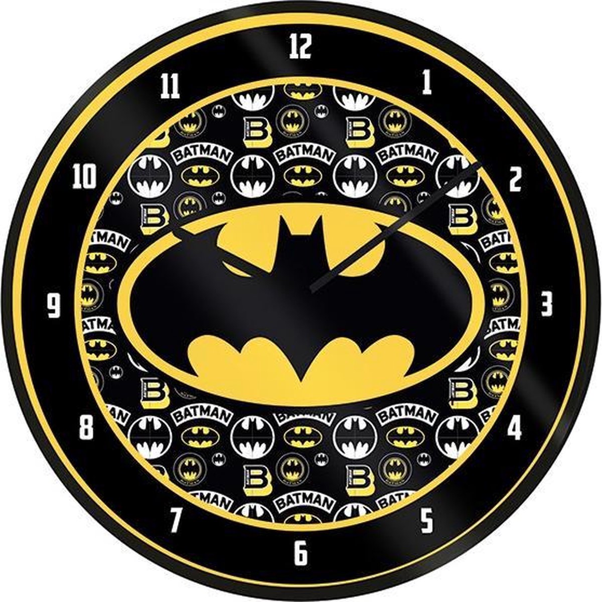 Dc comics batman logo wandklok