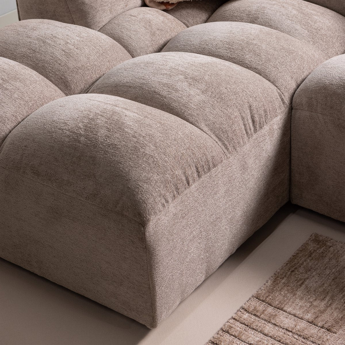 Woood lovi vloerkleed - wol - taupe 170x240 cm