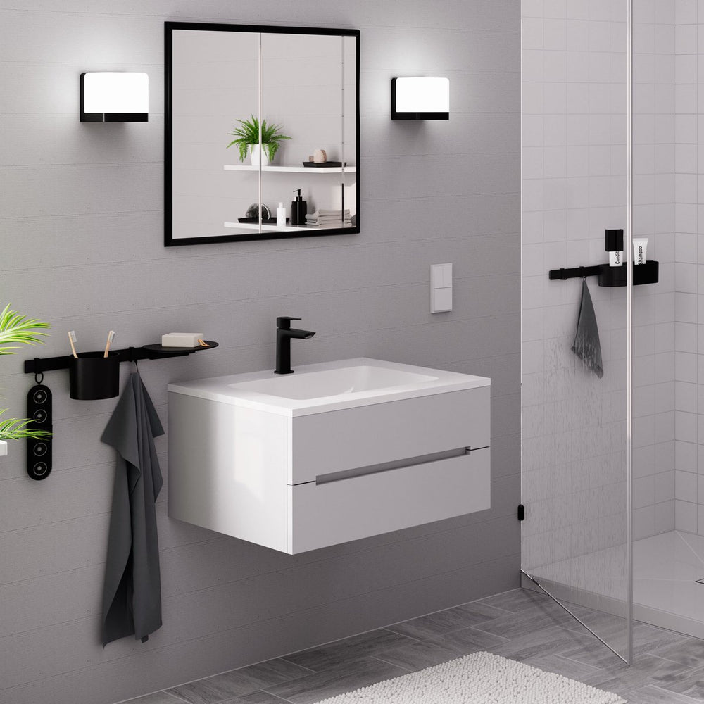 Hansgrohe logis fine - wastafelmengkraan - ééngreeps bediening - coolstart energiebesparend - zonder waste - 110mm - mat zwart