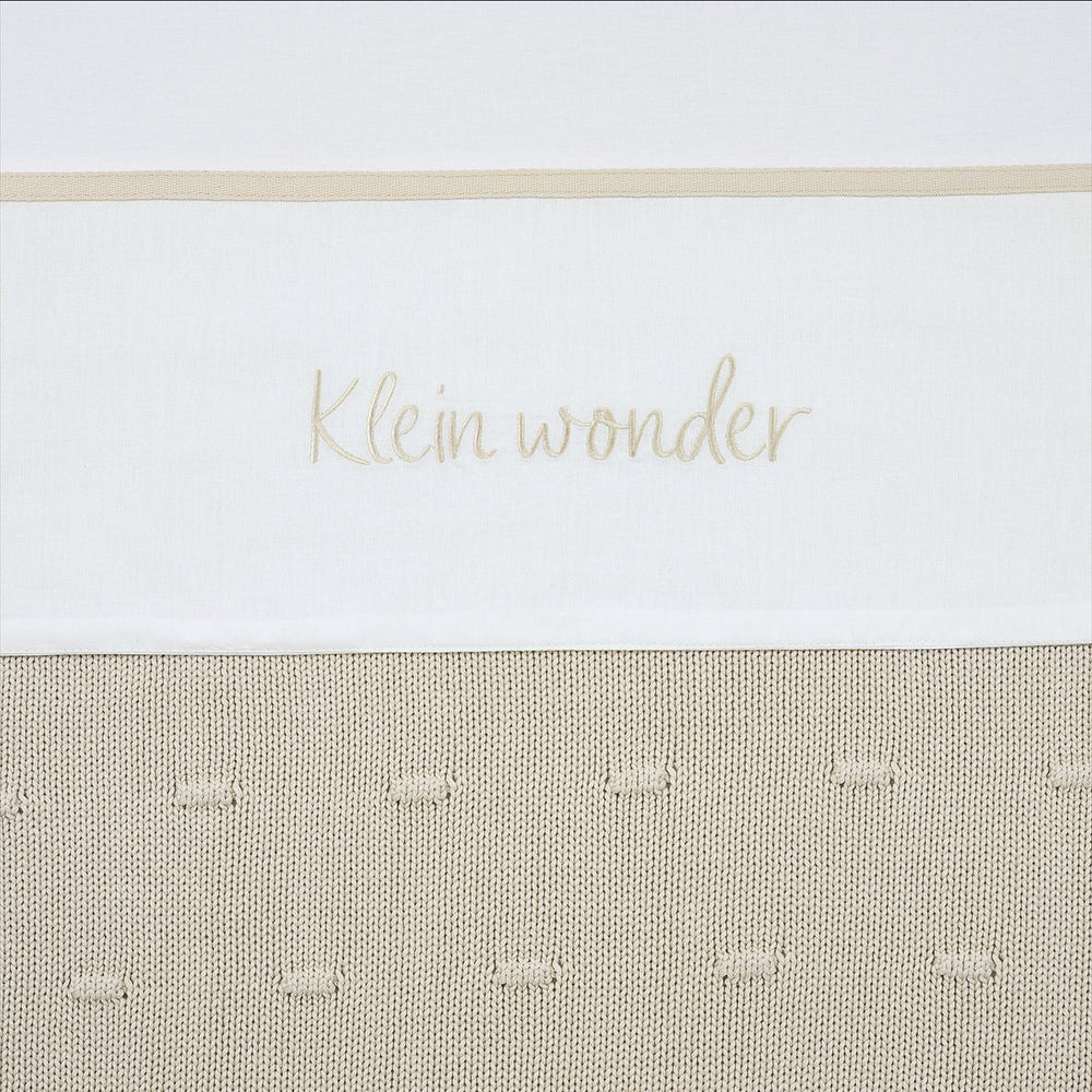 Meyco baby klein wonder ledikant laken - soft sand - 100x150cm - 0.3 tog