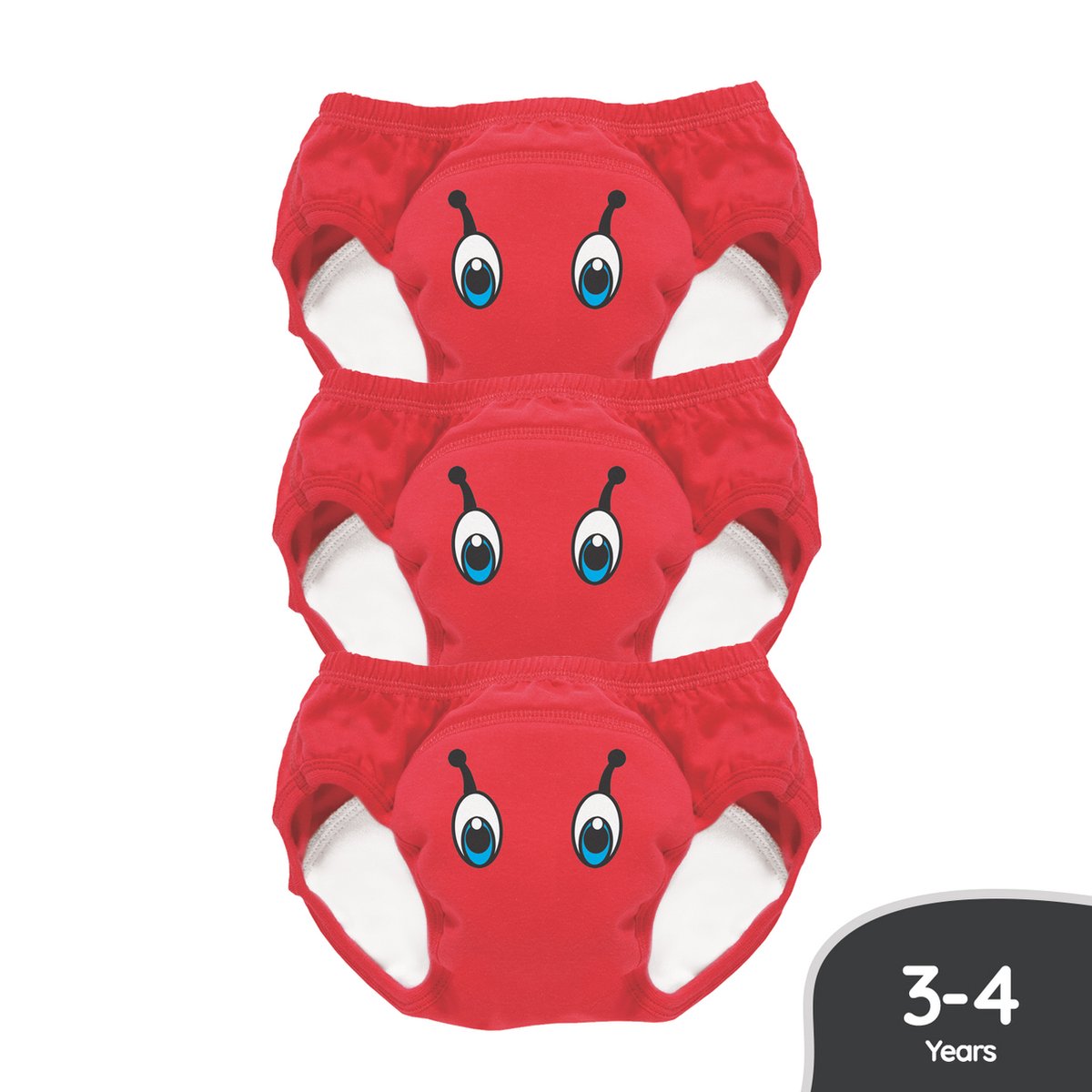 My carry potty oefenbroekjes zindelijkheidstraining – 3-4 jaar – 3 stuks – lieveheersbeestje – herbruikbaar