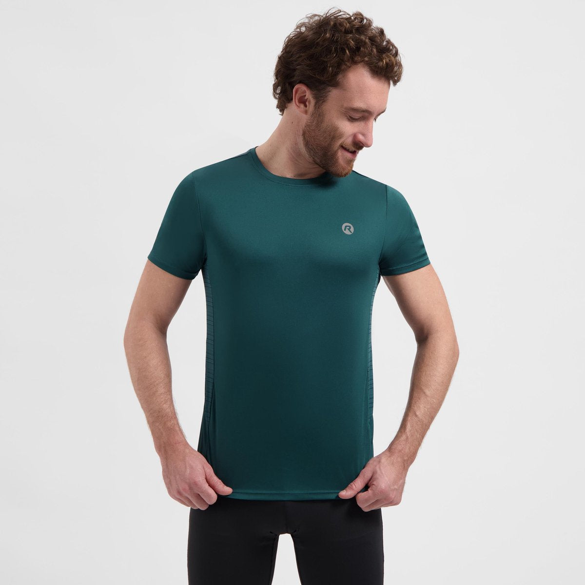 Rogelli core hardloopshirt heren - korte mouwen - teal - s
