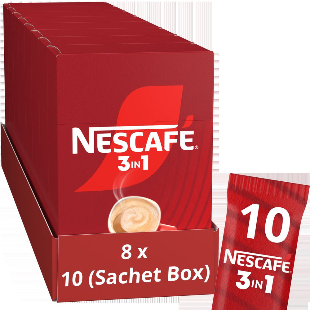 Nescafé 3in1 oploskoffie - 8 doosjes x 10 zakjes