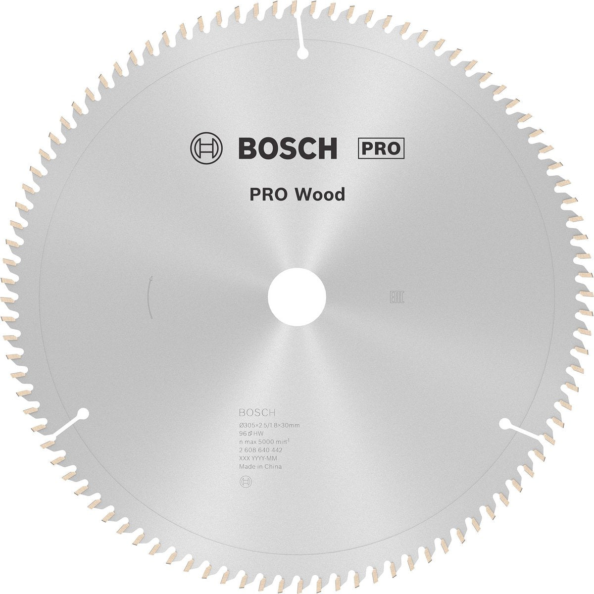 Bosch pro wood cirkelzaagblad, 305 x 2,5 x 30 mm