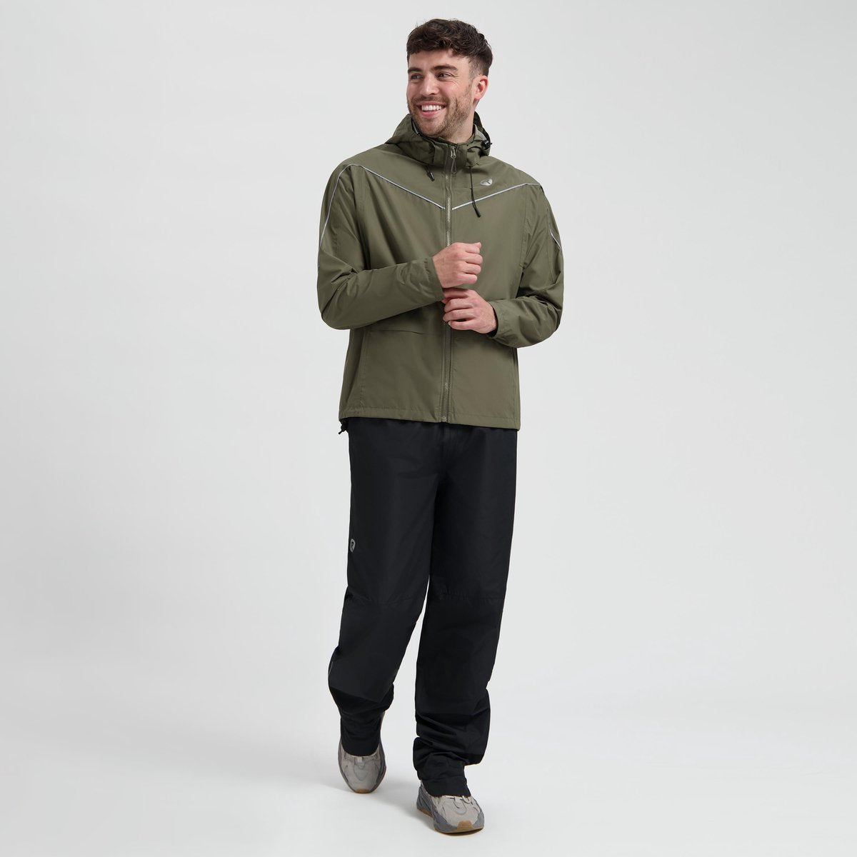 Rogelli commuter essential regenpak - waterdicht - legergroen - xxl