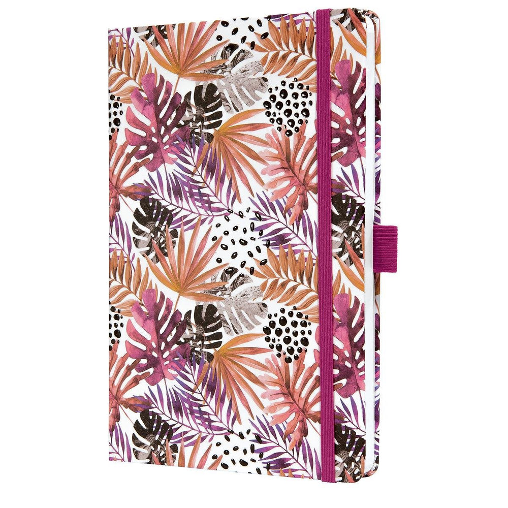 Sigel notitieboek a5 - jolie - hardcover - 174 pagina's - 80 grams - lijn - apricot jungle fever - si-jn355
