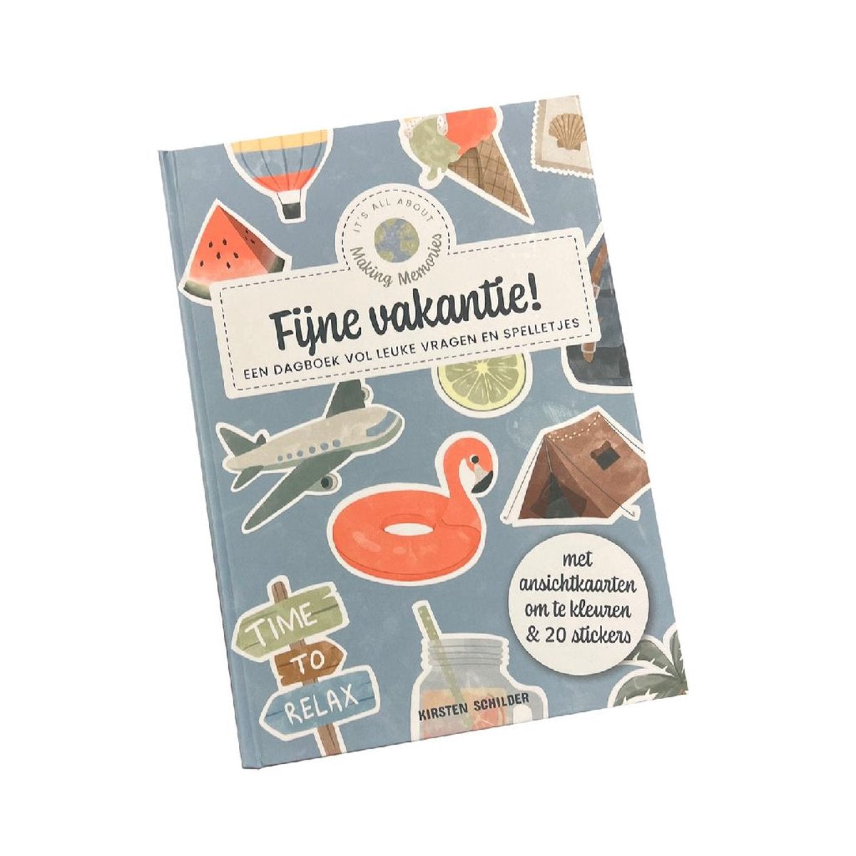 Buitenspelen en herinneringen maken vakantieboek