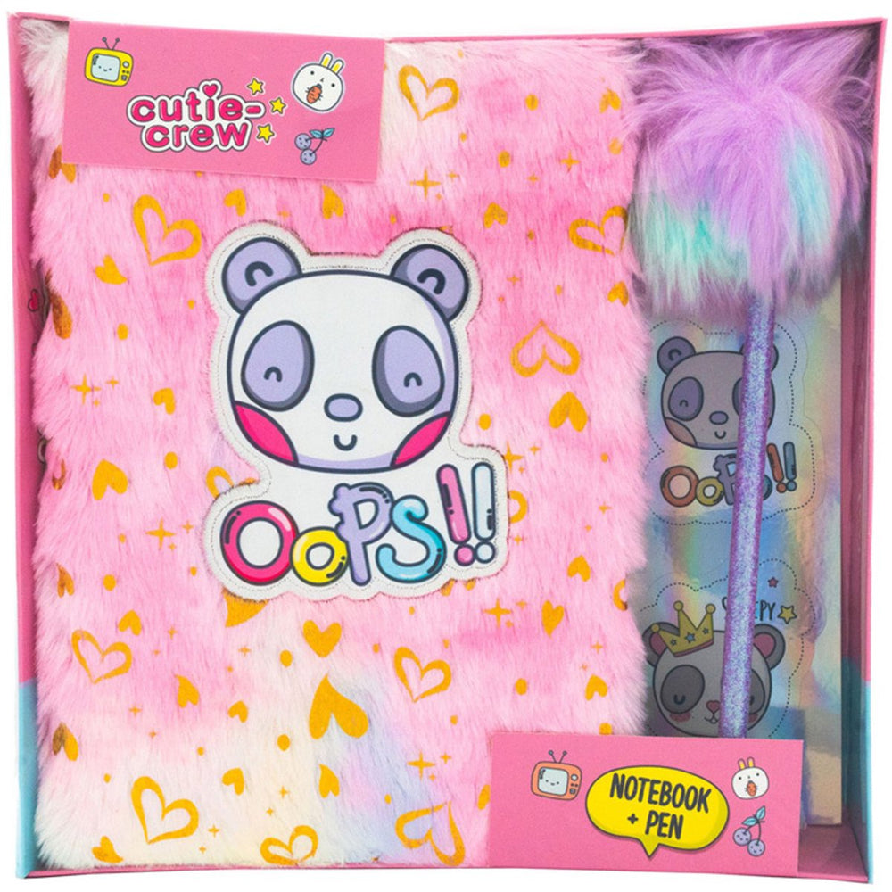 Canenco cutie crew notitieboek met pompon pen