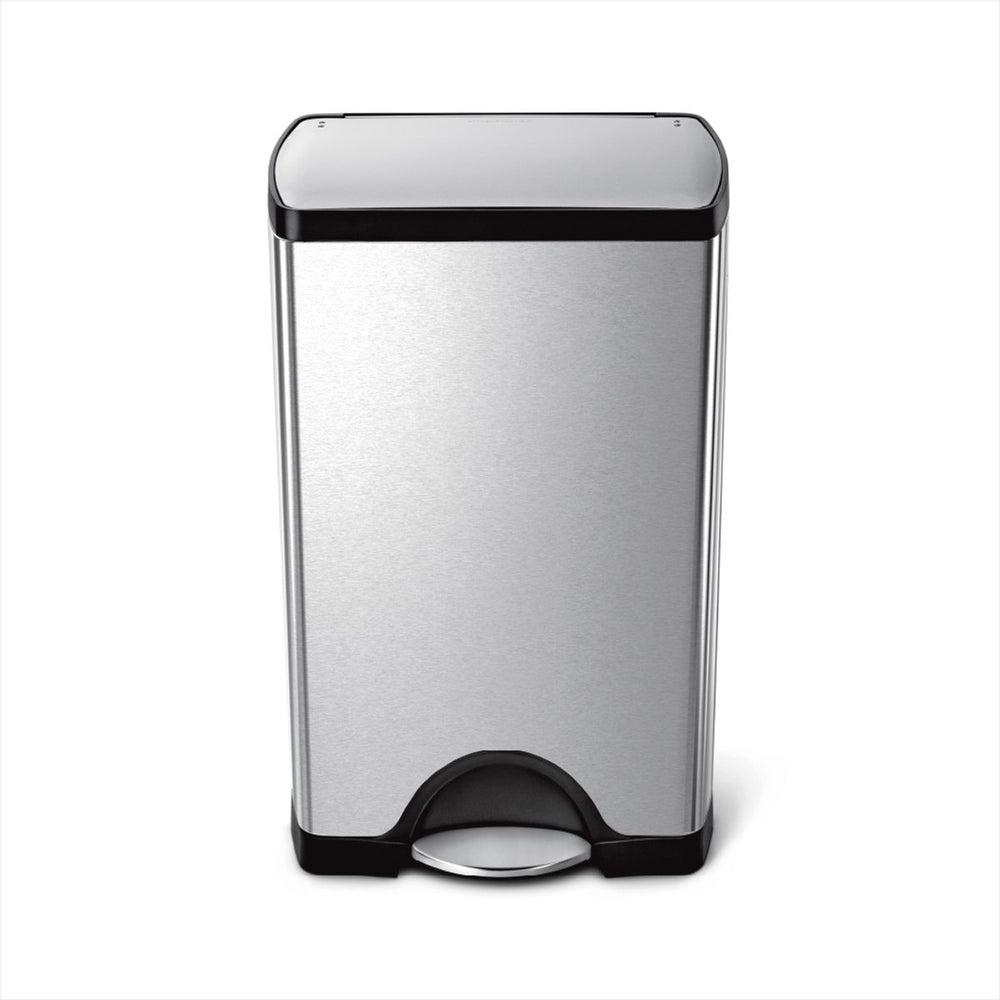Simplehuman klassieke rechthoekige pedaalemmer - 38 liter - geborsteld rvs
