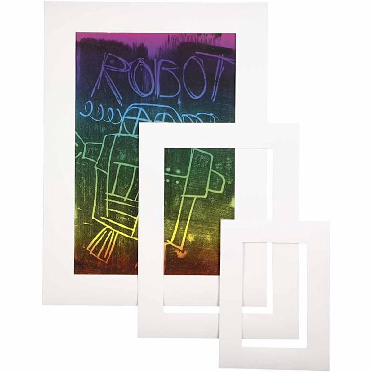 Creativ company https: www.cchobby.nl passepartout-lijsten-a3-a4-a5-afm-17x23-25x34-35-48-cm-dikte-0-4-mm-270-gr-wit-75-stuk-1-doos