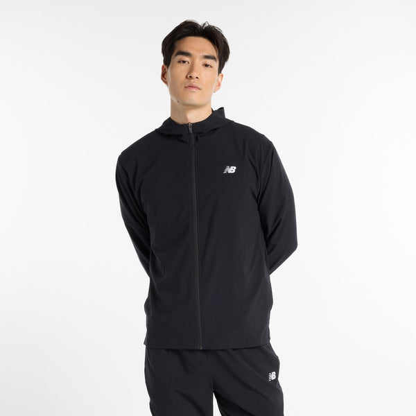 New balance sport woven jacket heren sportjas - black xxl