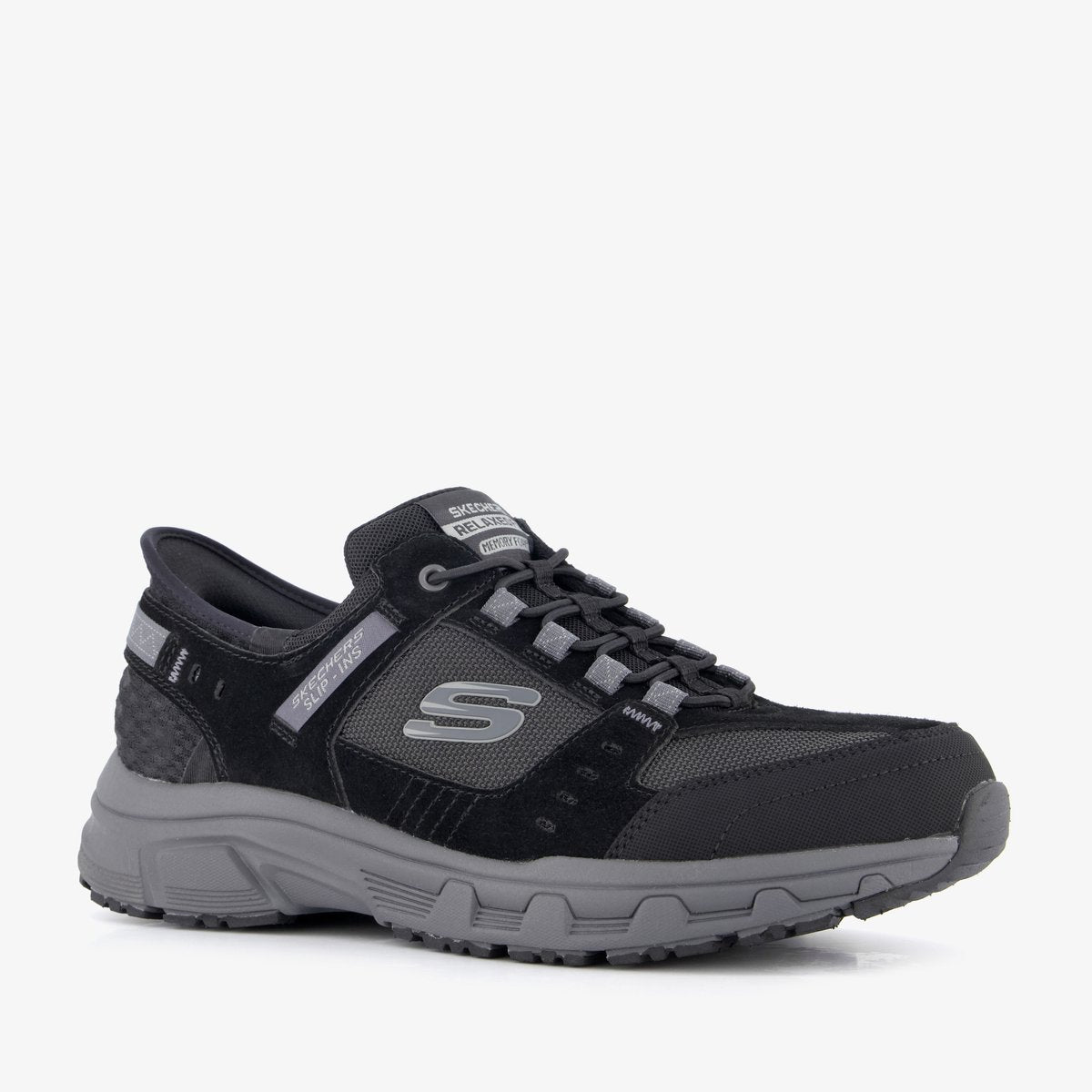 Skechers oak canyon - consistent winne heren wandelschoenen - zwart charcoal