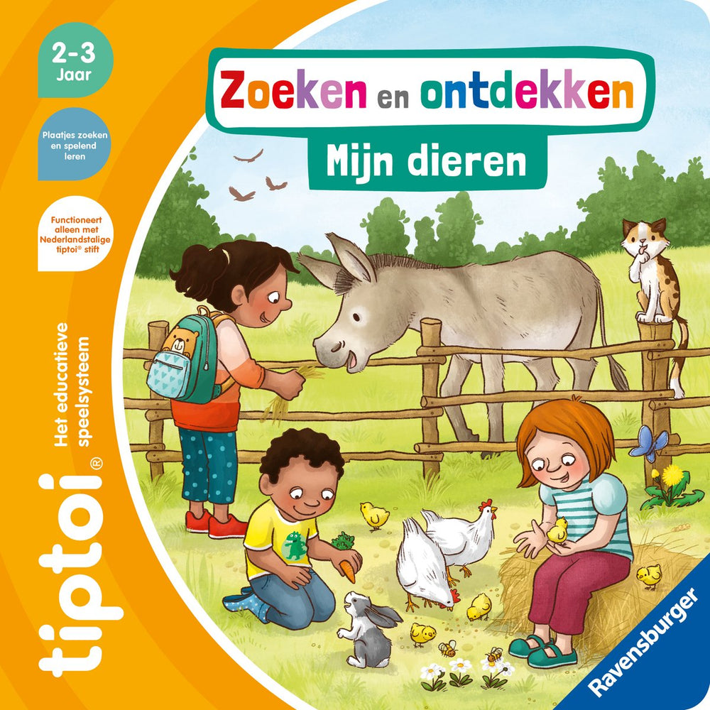 Tiptoi ravensburger | boek | zoeken en ontdekken: mijn dieren