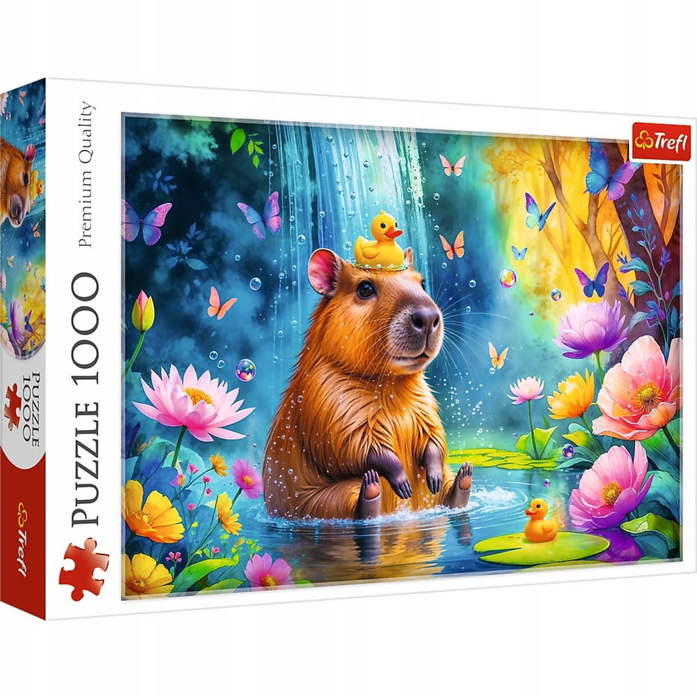 Trefl capibara puzzel 1000 stukken - adembnemend natuurlandschap