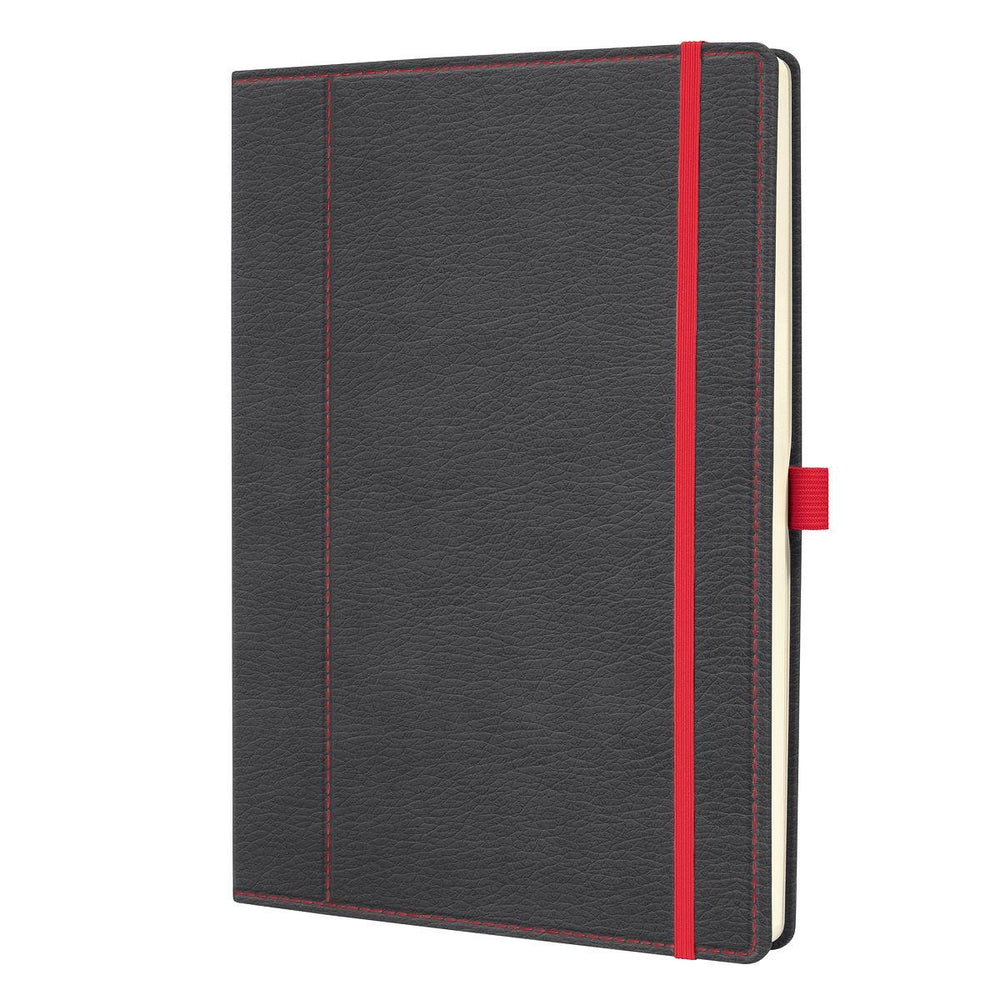 Sigel notitieboek - conceptum - a4 - 194 pagina's - 80 grams - dots - grijs rood - si-co694