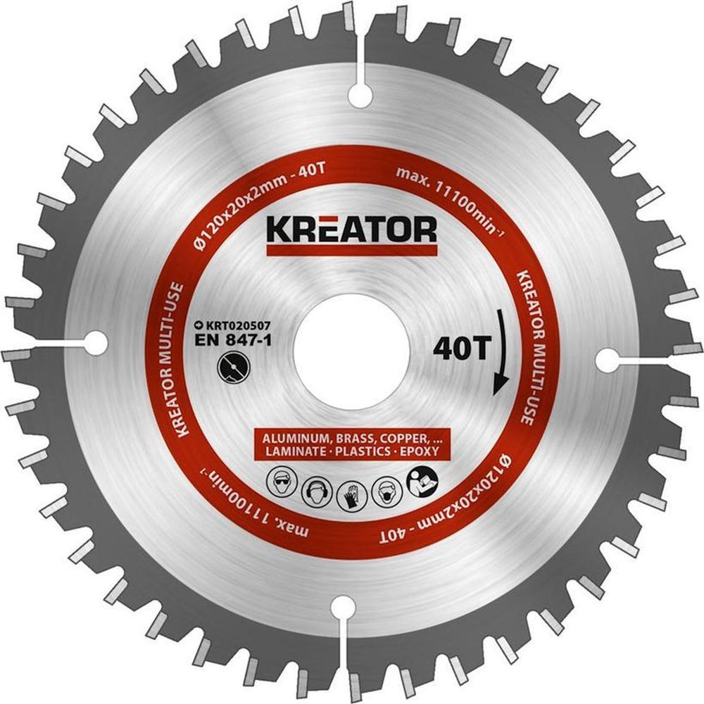Kreator krt020507 universeel zaagblad 120mm 40t