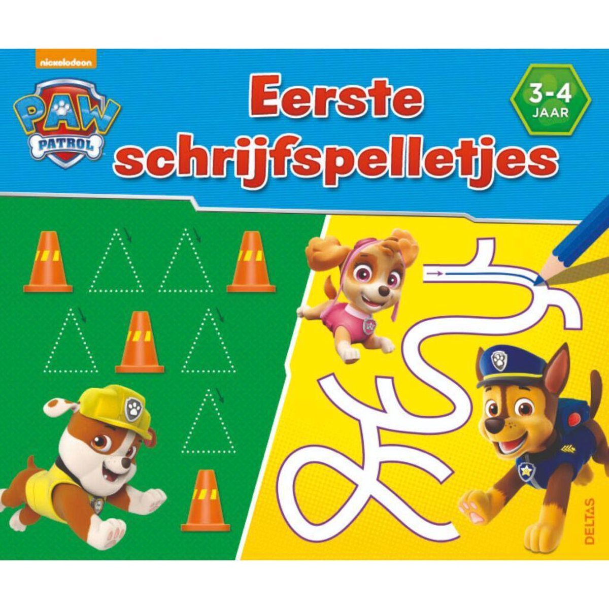 Deltas Paw Patrol - eerste schrijfspelletjes (3-4 jaar)