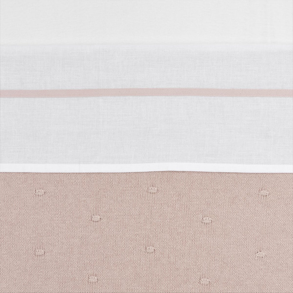 Meyco baby bies ledikant laken - soft pink - 100x150cm - 0.3 tog