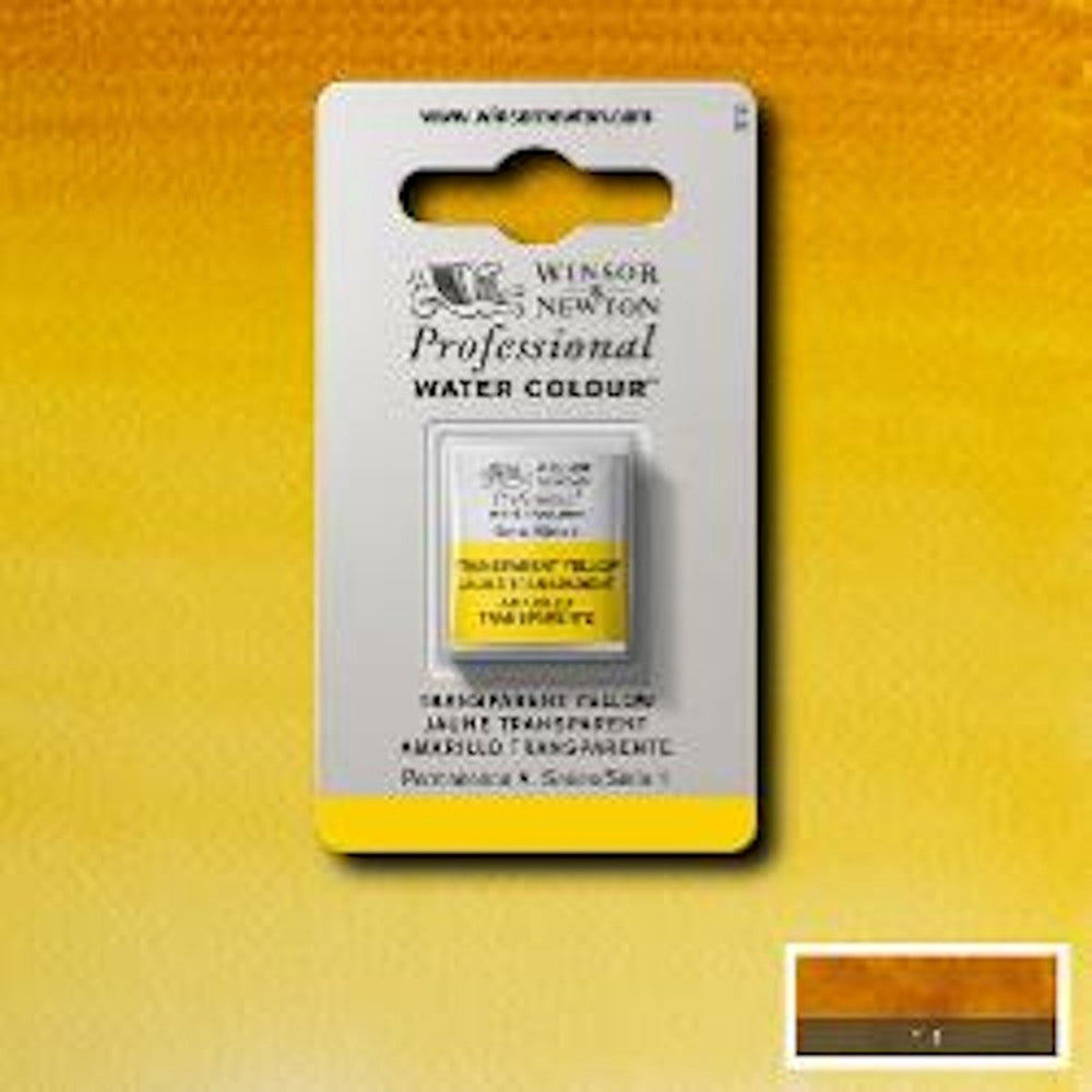 Winsor newton professionele aquarelverf halve nap transparent yellow