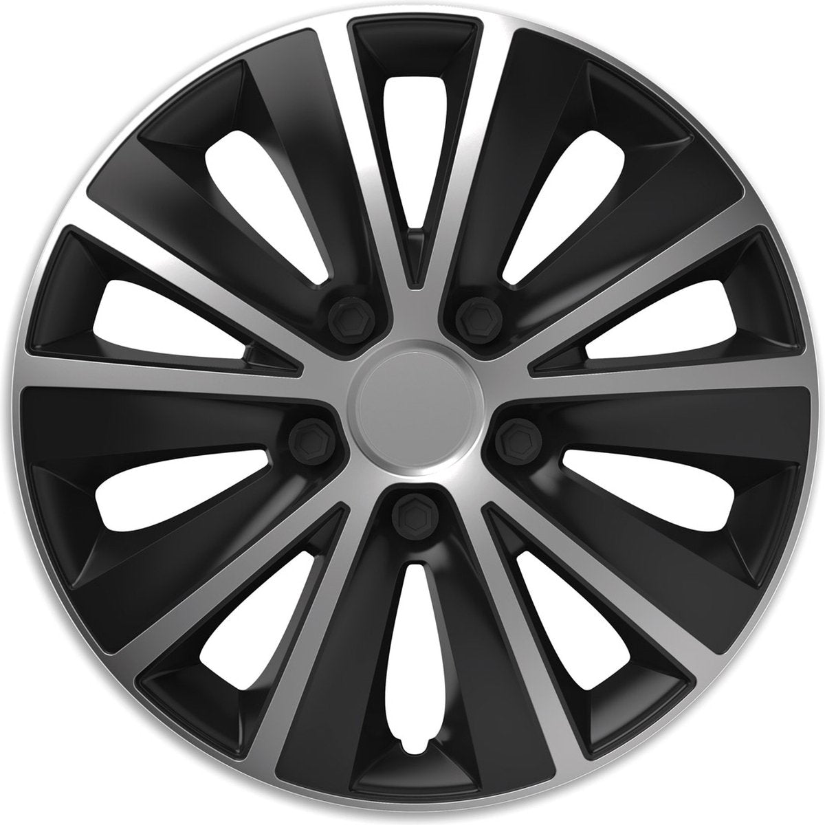 Versaco wieldoppen 14 inch - rapide zilver - 4 stuks