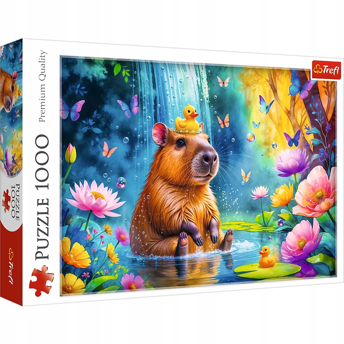 Trefl capibara puzzel 1000 stukken - adembnemend natuurlandschap