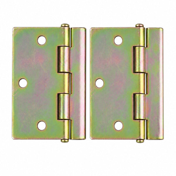 Kinzo deurscharnieren – 2 stuks – metalen scharnieren 82 x 82 mm – inclusief 12 schroeven – voor deuren en kasten