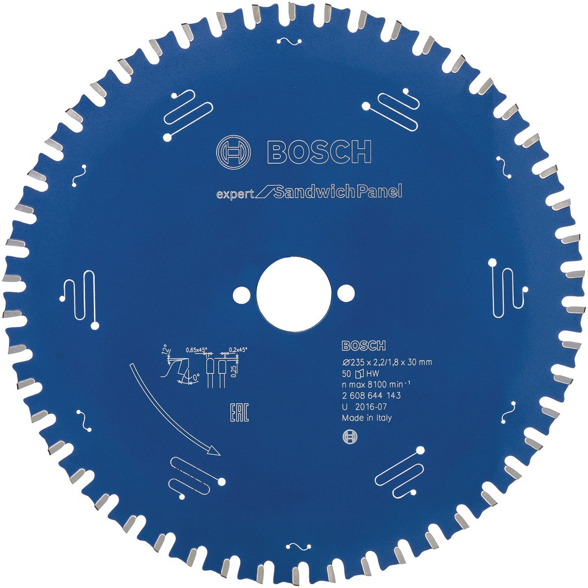 Bosch accessoires cirkzb expert sndwpanl235x30x2.2 1.8x50