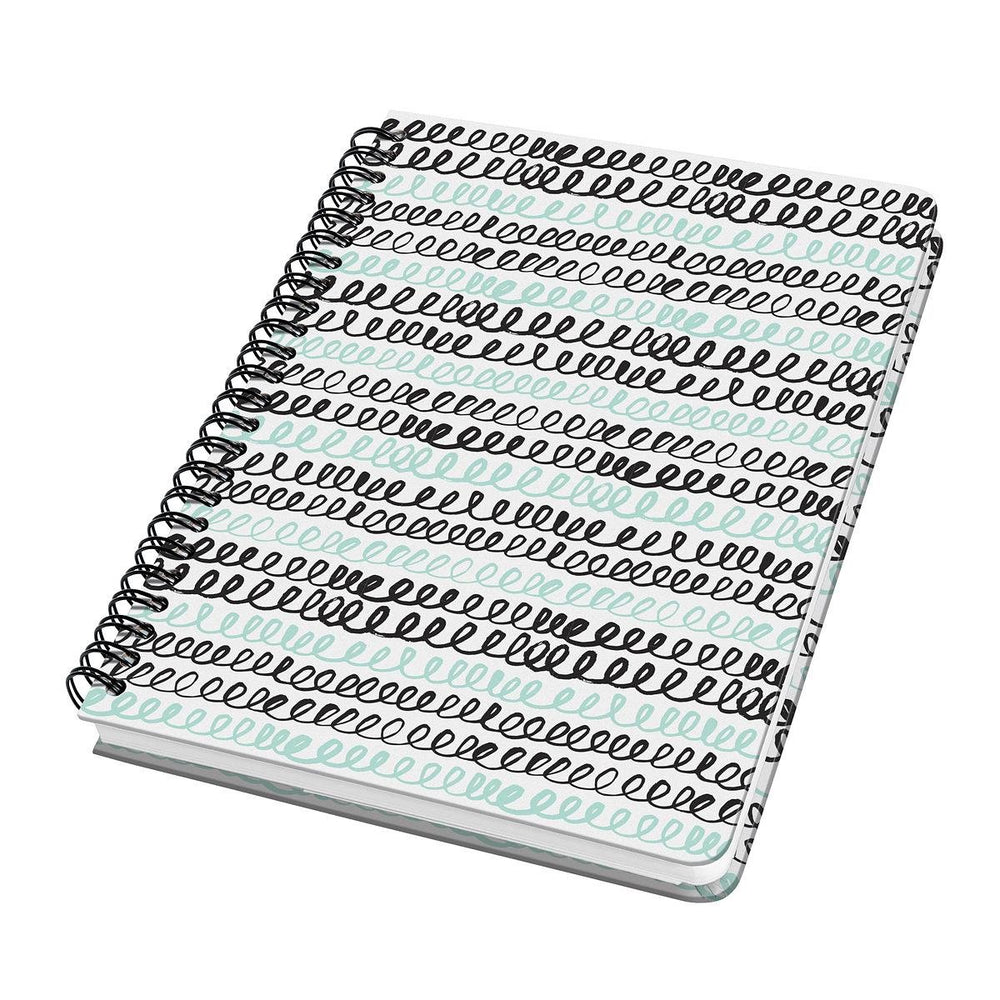 Sigel - spiraal notitieboek - jolie - a5 - hardcover - 120 pagina's - 100 grams papier - dots - curly mint - si-jn622