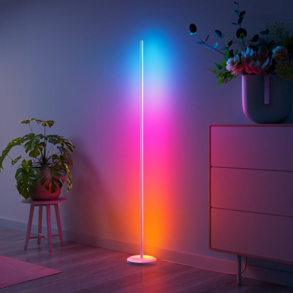 Nanoleaf matter smart multicolor floor lamp - slimme vloerlamp - rgbw - werkt met apple home google home amazon alexa - wit