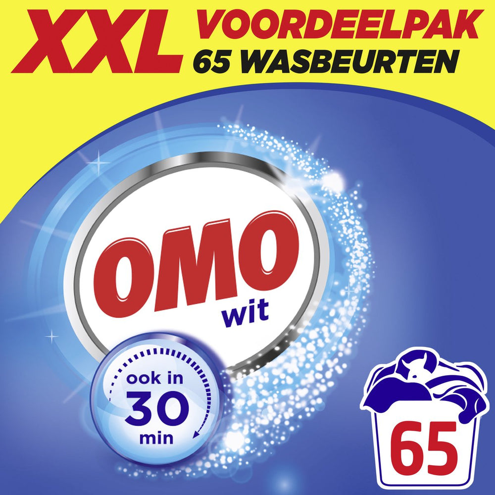 Omo xxl waspoeder - wit - 65 wasbeurten