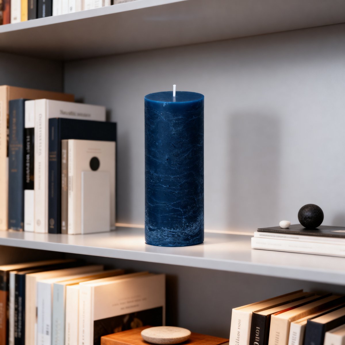 Arti casa kaars blauw ø7xh16cm