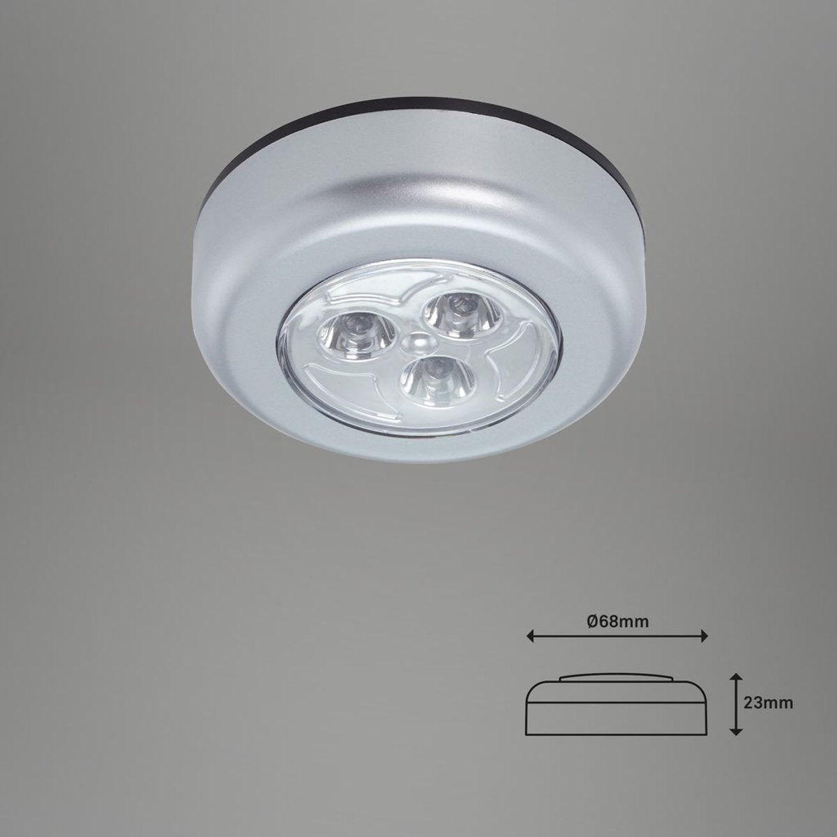 B.k.licht briloner - set van 5 kastverlichting - onderbouwlampen - op batterijen - zelfklevend - nachtlampje - kastlampen - ø6.8cm