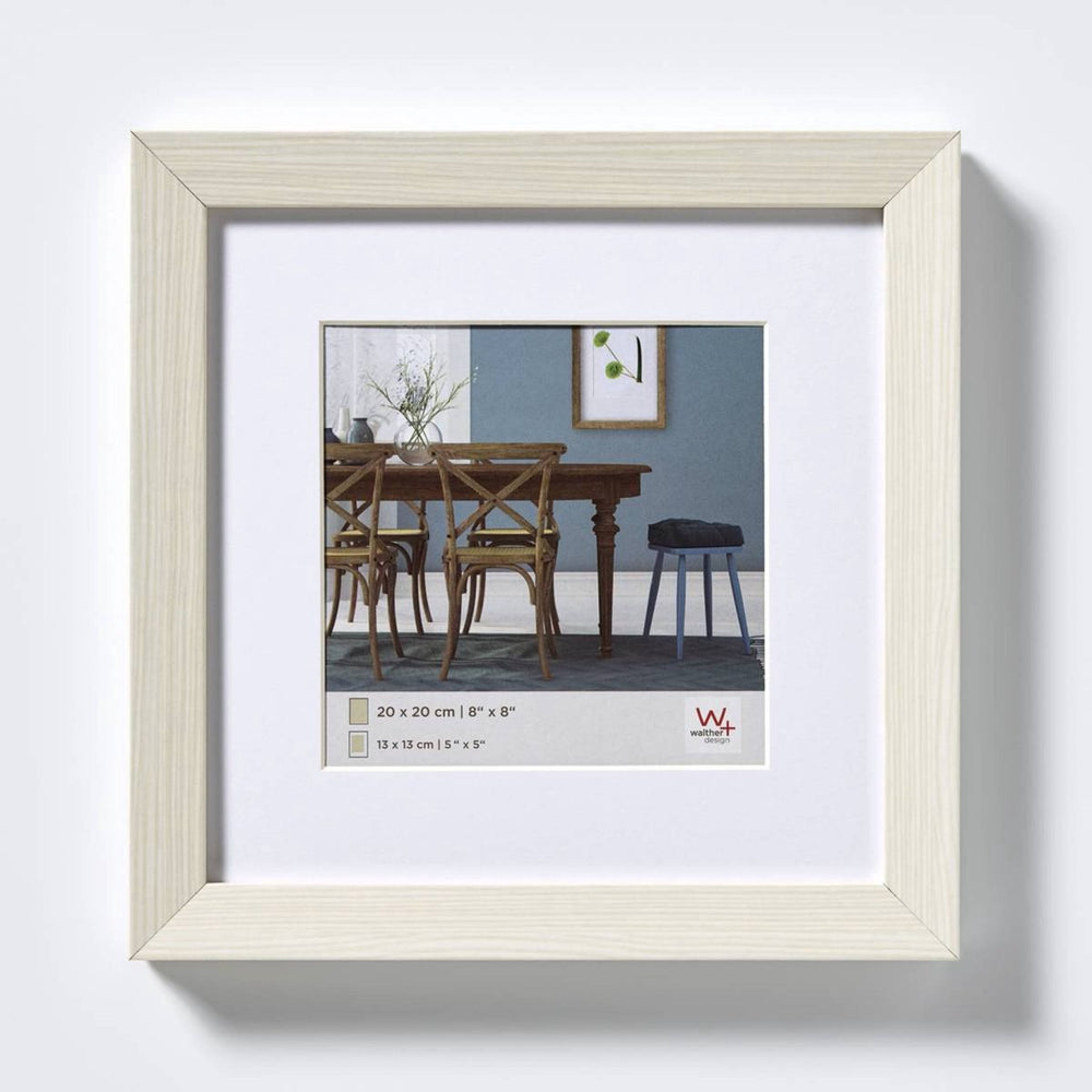 Walther fiorito - mdf houten lijst - fotoformaat 20x20 cm - wit